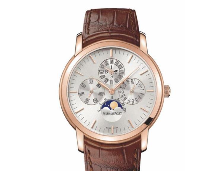 爱彼手表纤薄万年历腕表系列产品小表针手表